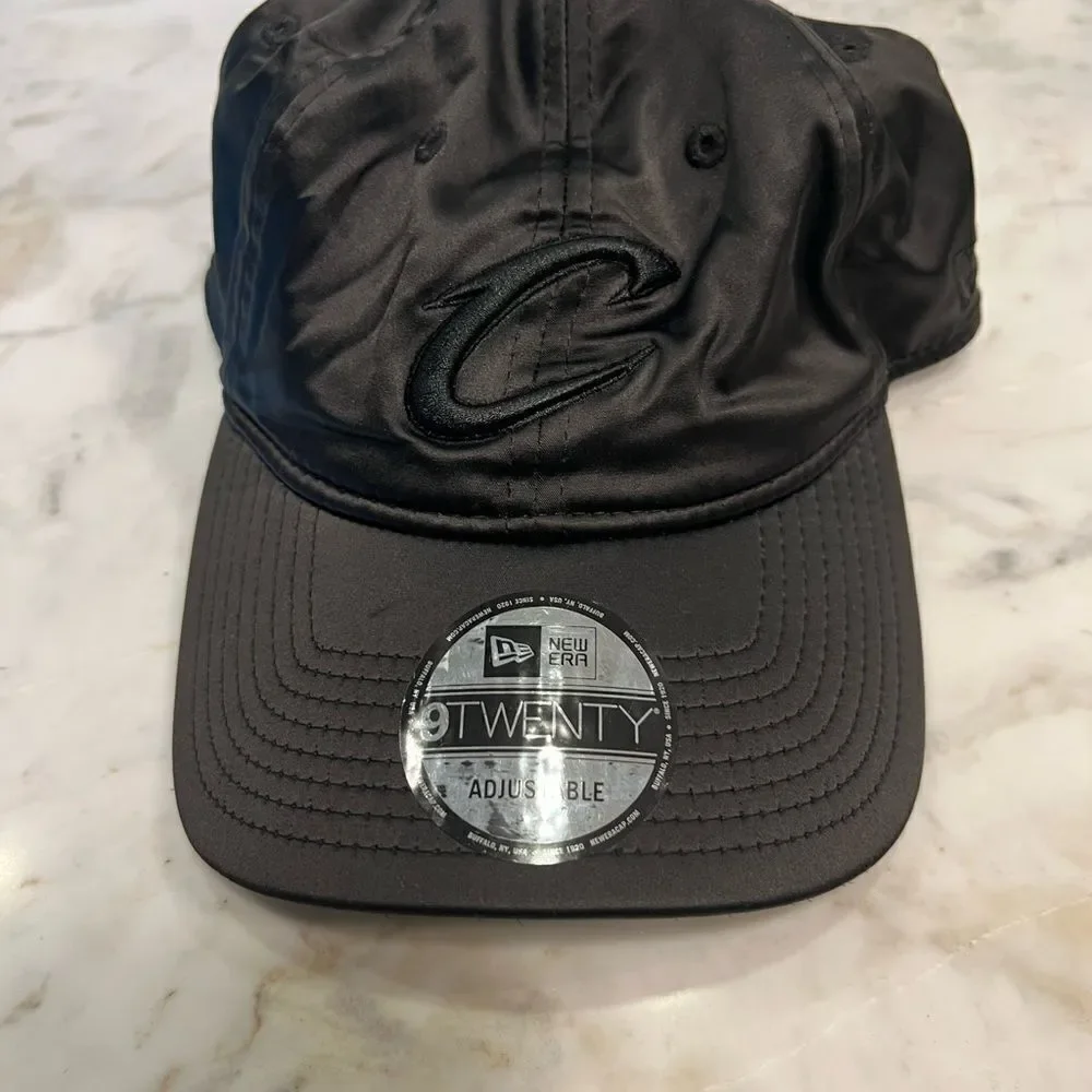 New Era Black satin baseball cap